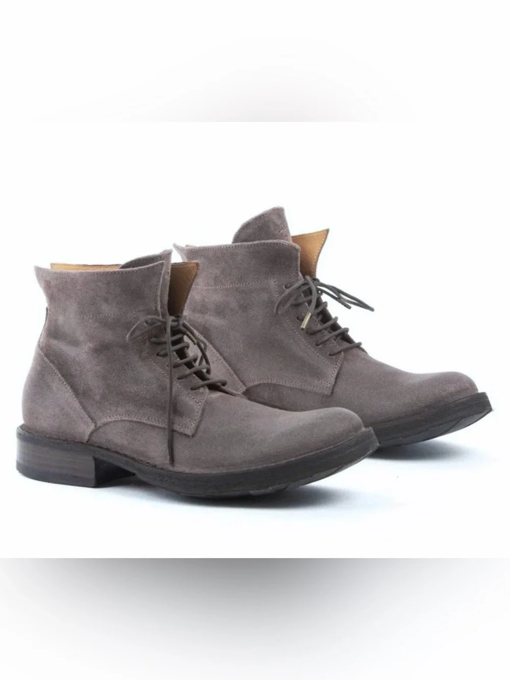 Fiorentini + Baker Eternity Ezra Taupe Suede Lace-Up Chukka Boots, Size 10